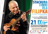 Plakat koncertu "Stachura i inni dla Filipka" 21.09.2015